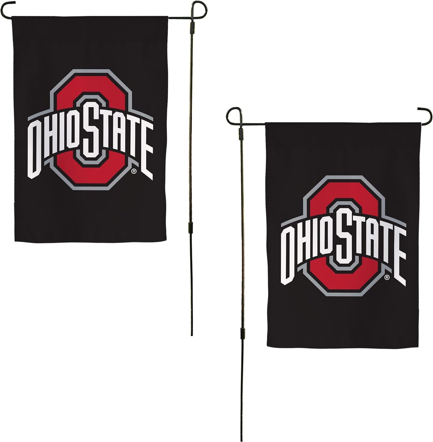 Bandera jardín Ohio State Buckeyes 19x12pulg