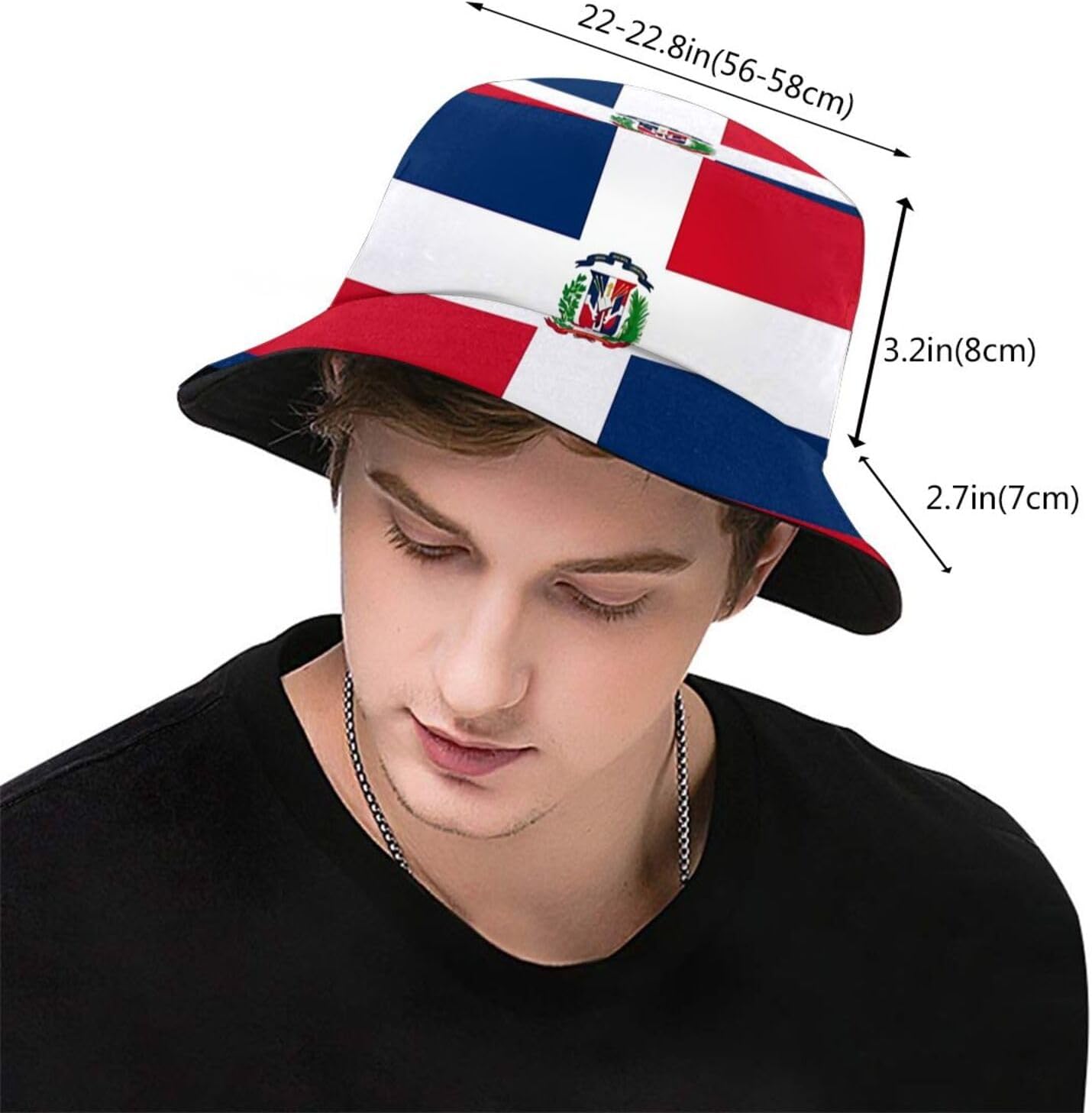 Sombrero pescador bandera divertida plegable para todos
