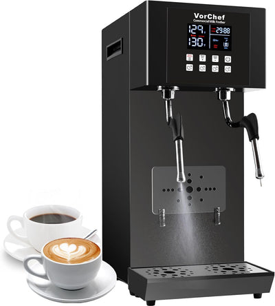 Espumador leche vapor eléctrico 2200W cafetería con LED