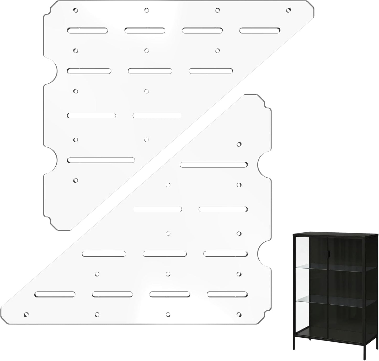 Estante acrílico transparente Rudsta pack 2