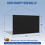 Pared toldo 10x10" 6 bolsillos plateado