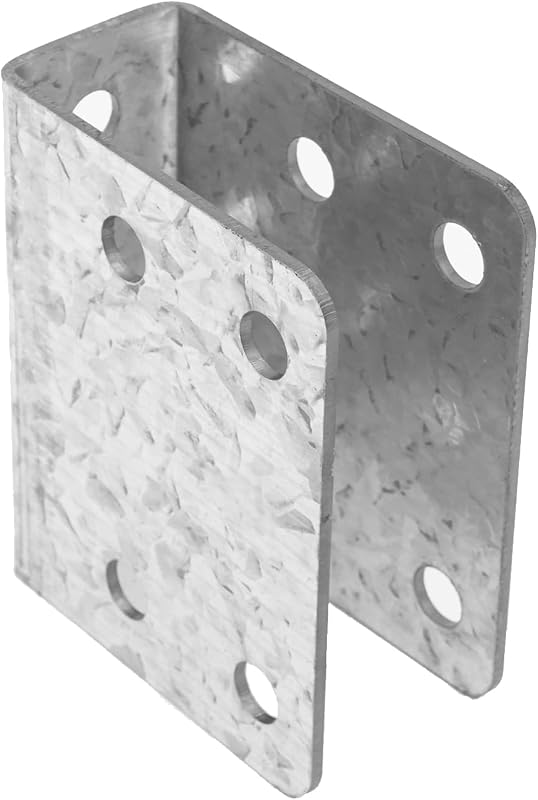 4 Soportes U Acero Galvanizado para Madera 2x6 y 2x8