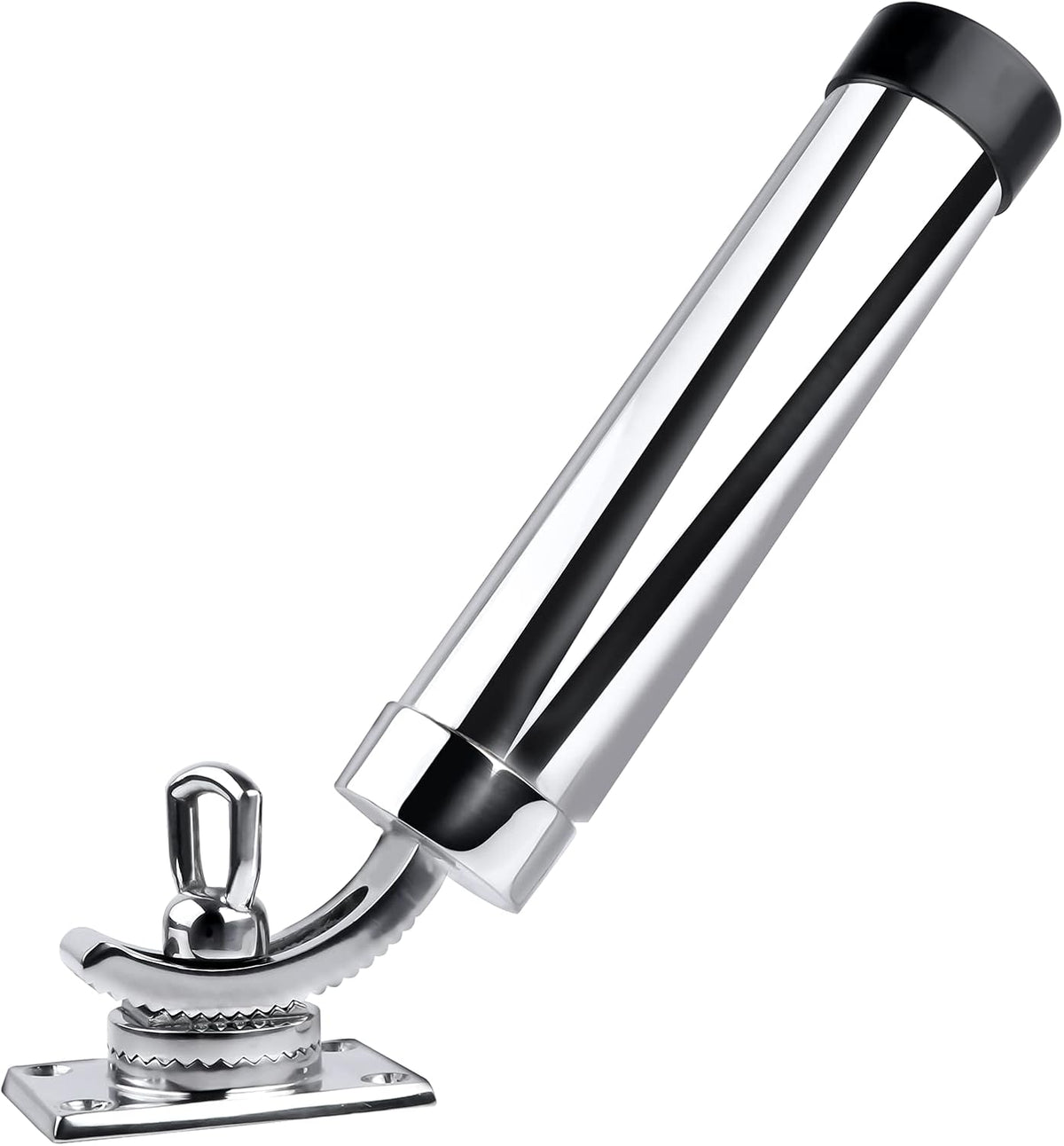 Soporte para cañas pesca acero inox ajustable 360 grados