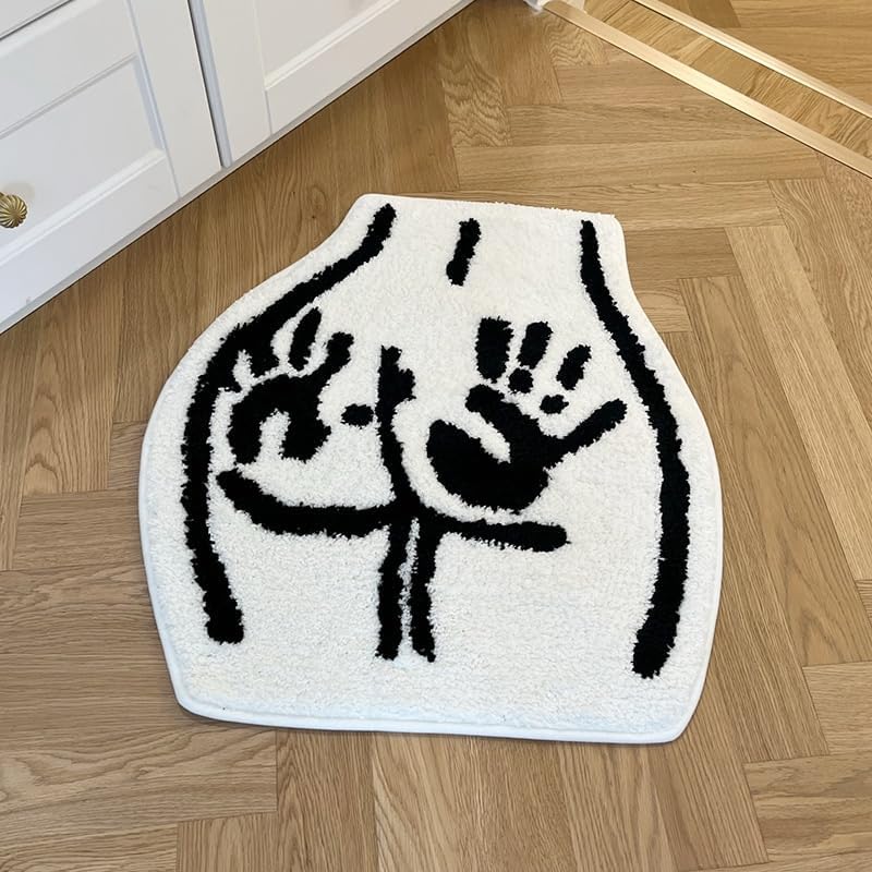 Alfombra baño dormitorio antiderrap 23.6x21.7pulg