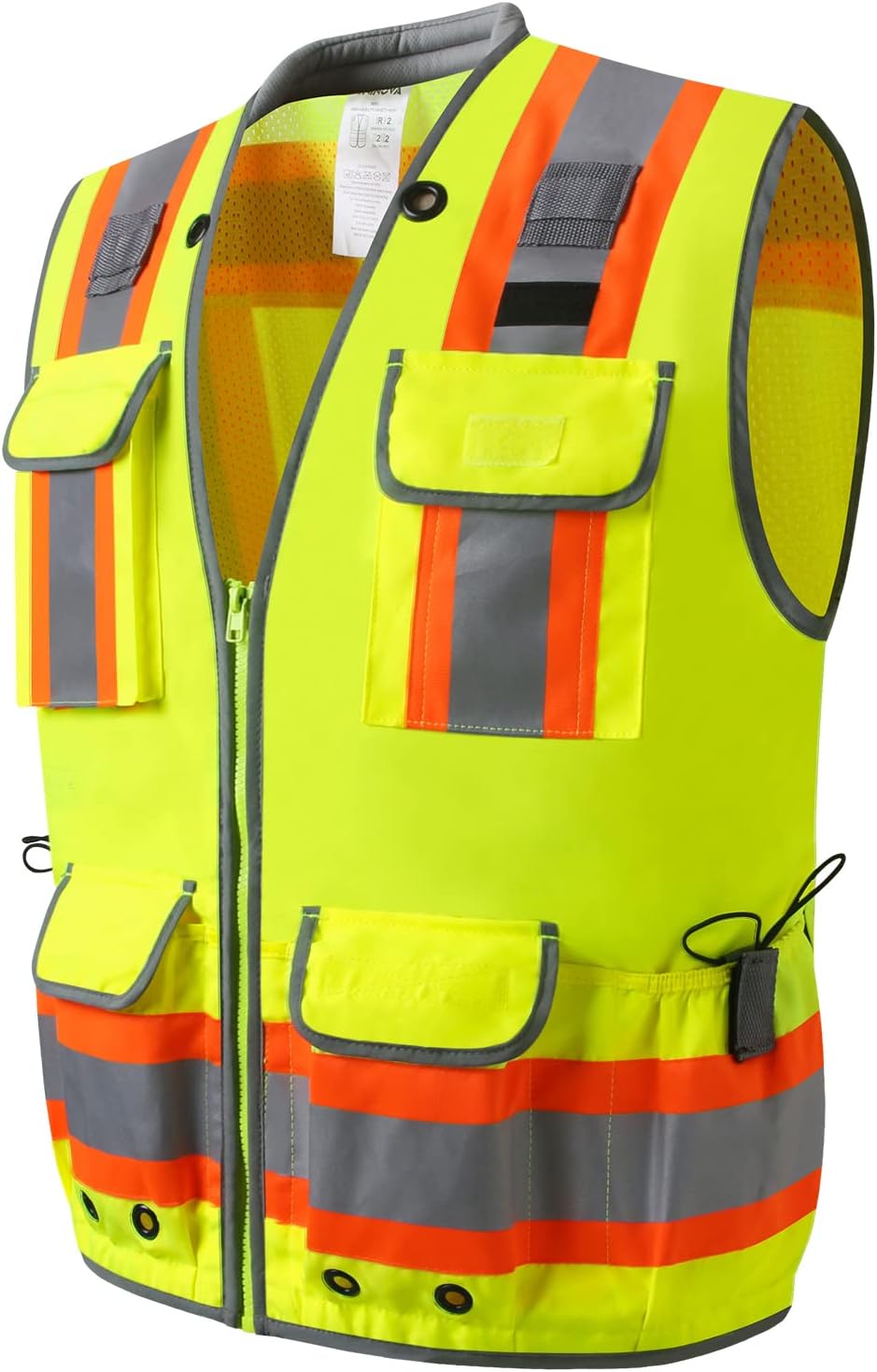 Chaleco seguridad reflectante hombre clase 2 con bolsillos