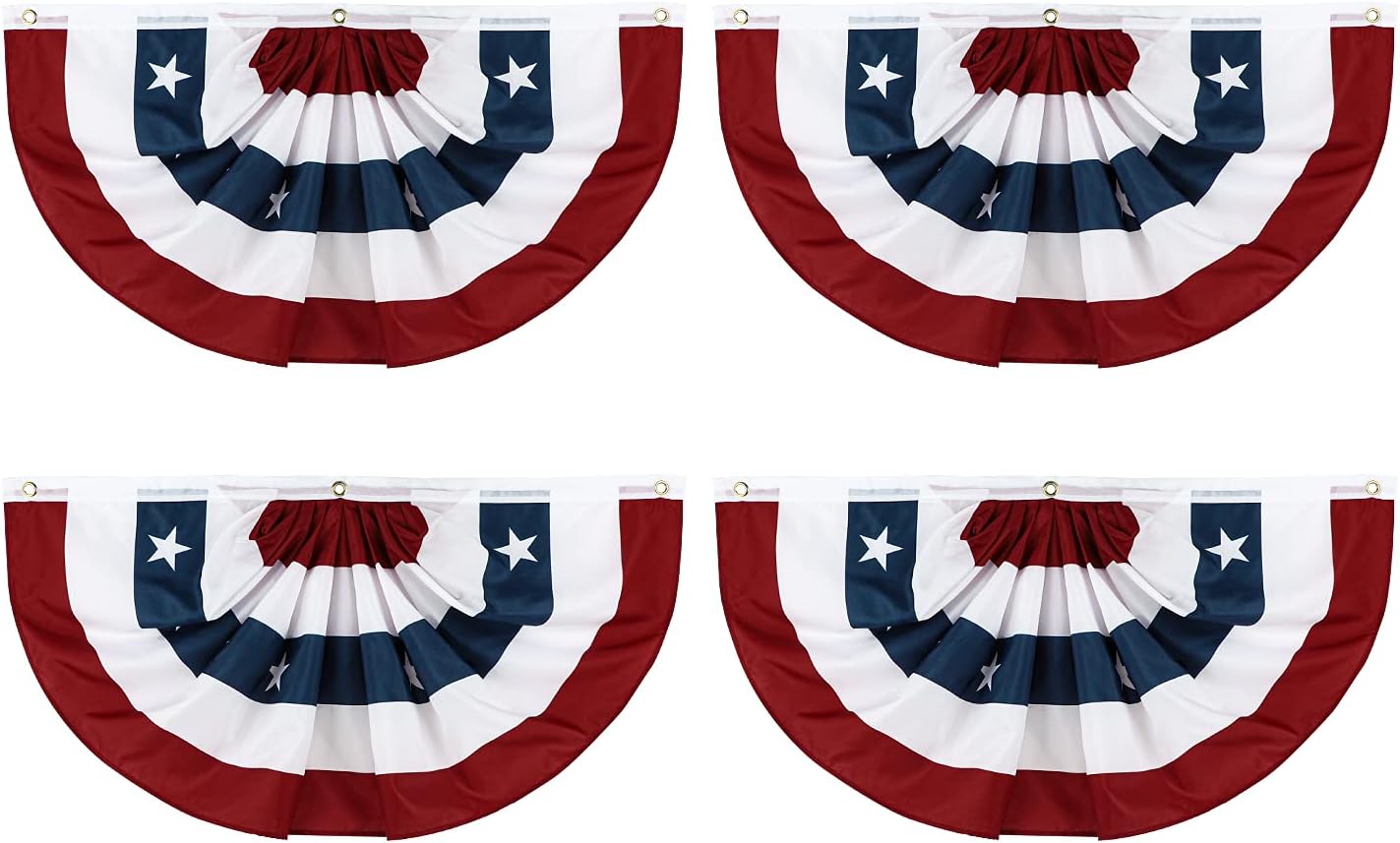 Bandera plisada EE.UU. 1.5x3pies estrellas y rayas resistente