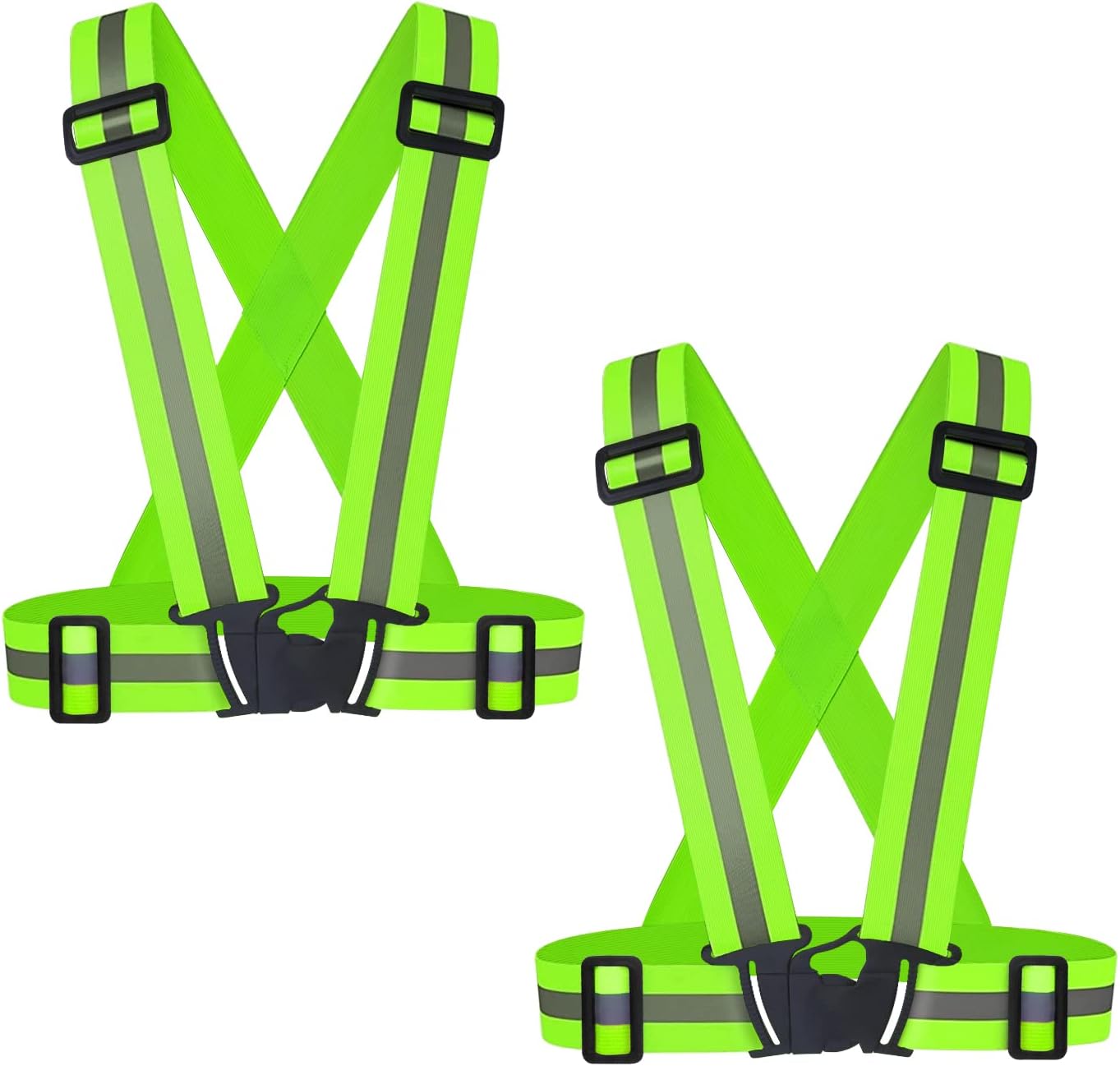 Chaleco reflectante 2 pzas con correas ajustables