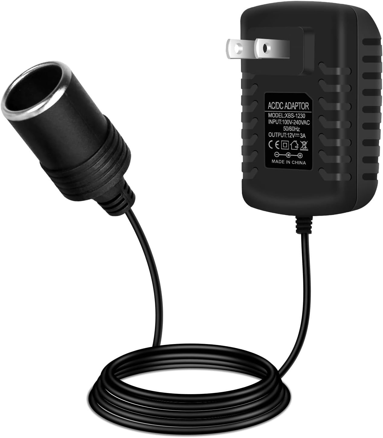Convertidor CA a CC 12V 36W para coche enchufe pared