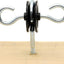 Anclaje eléctrico puerta valla 2 anillos aislador madera negro
