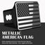 Cubierta enganche remolque metal bandera USA 2" cromo