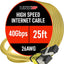 Cable Ethernet Cat 8 con conectores RJ45 para set y LAN