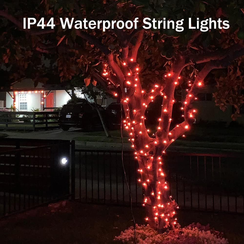 Cadena luces Navidad 220 LED 8 modos impermeable
