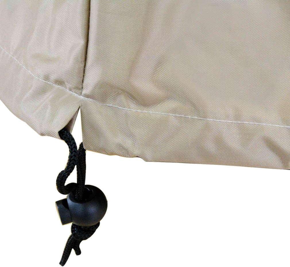 Cubierta cuadrada para hoguera 42pulg impermeable negro