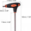 Llave inglesa T de bola 19.7pulg acero métrico