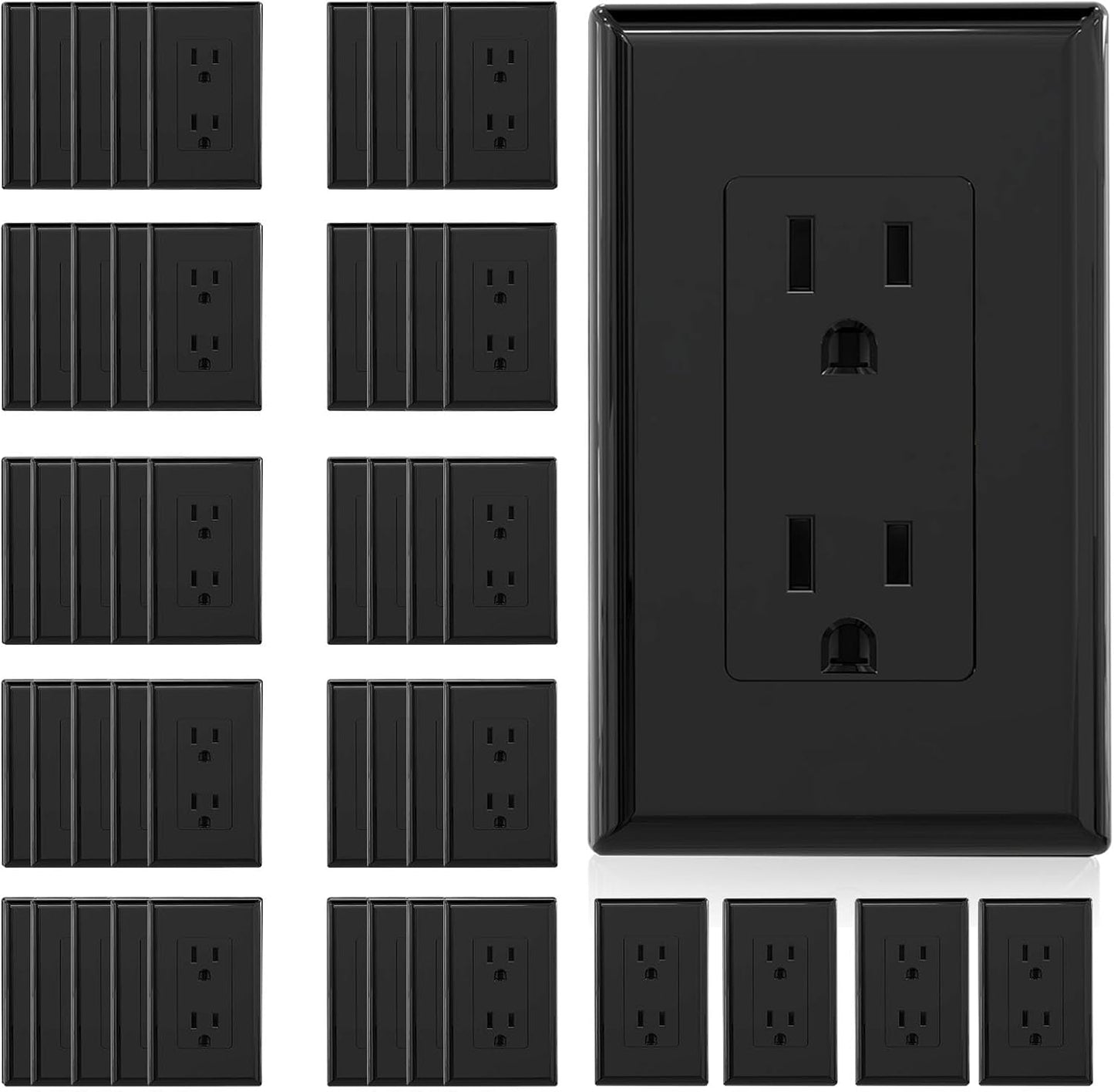 Receptáculo pared 15A 125V 2 polos 3 cables grado