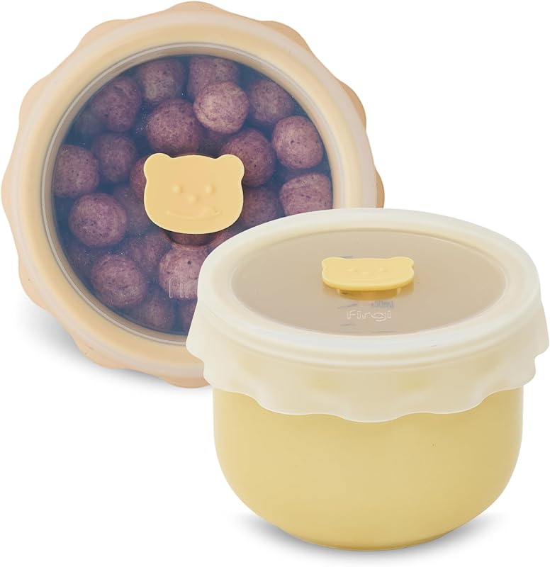Recipiente cerámica bebé hermético sin BPA tapa silicona