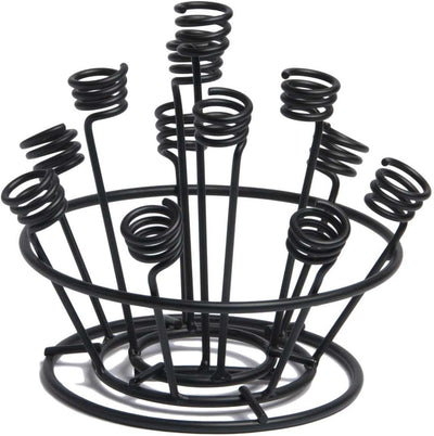Soporte tapón botella vino metal negro regalo