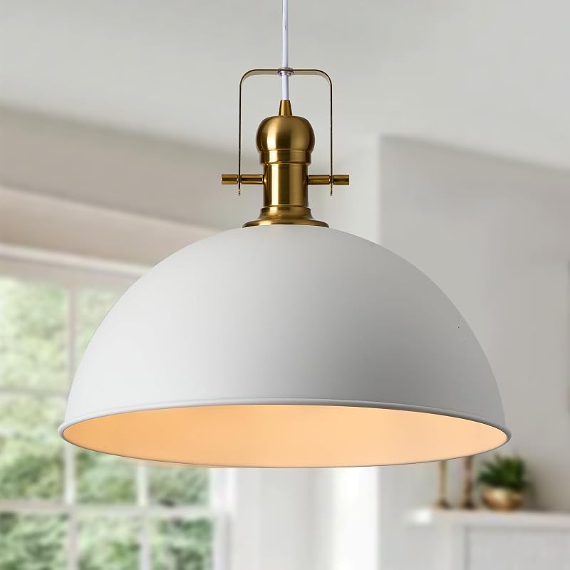 Luz colgante vintage 18" ajustable para cocina industrial