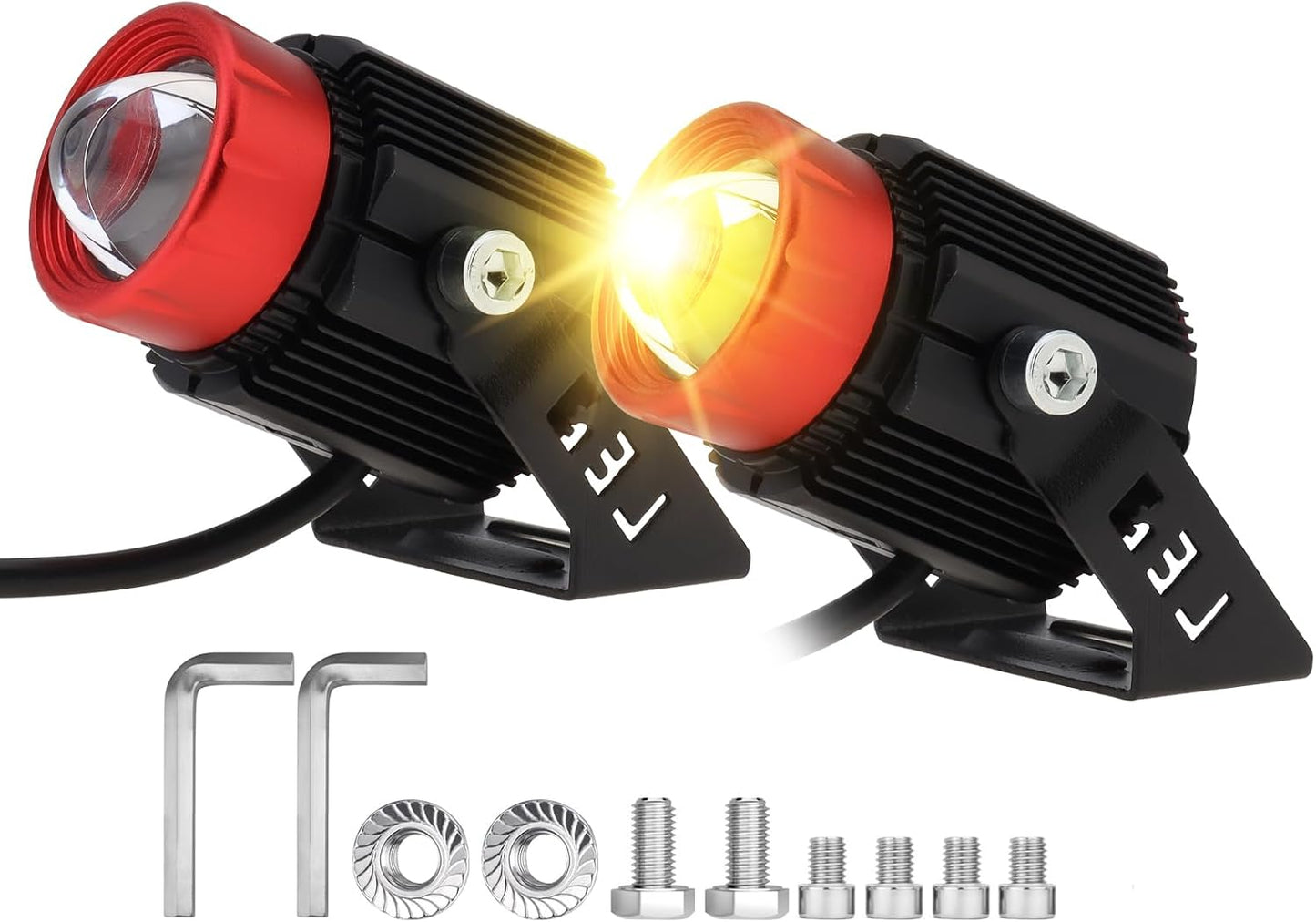 Proyector LED 30W luces alta y baja motocicleta tractor