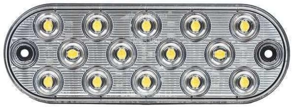 Luz respaldo LED ovalada ultrafina blanca