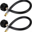 2 Mangueras Propano RV 15pulg 1/4pulg Macho Invertido 350PSI