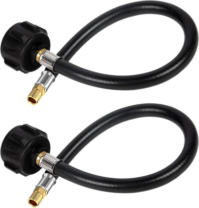 2 Mangueras Propano RV 15pulg 1/4pulg Macho Invertido 350PSI