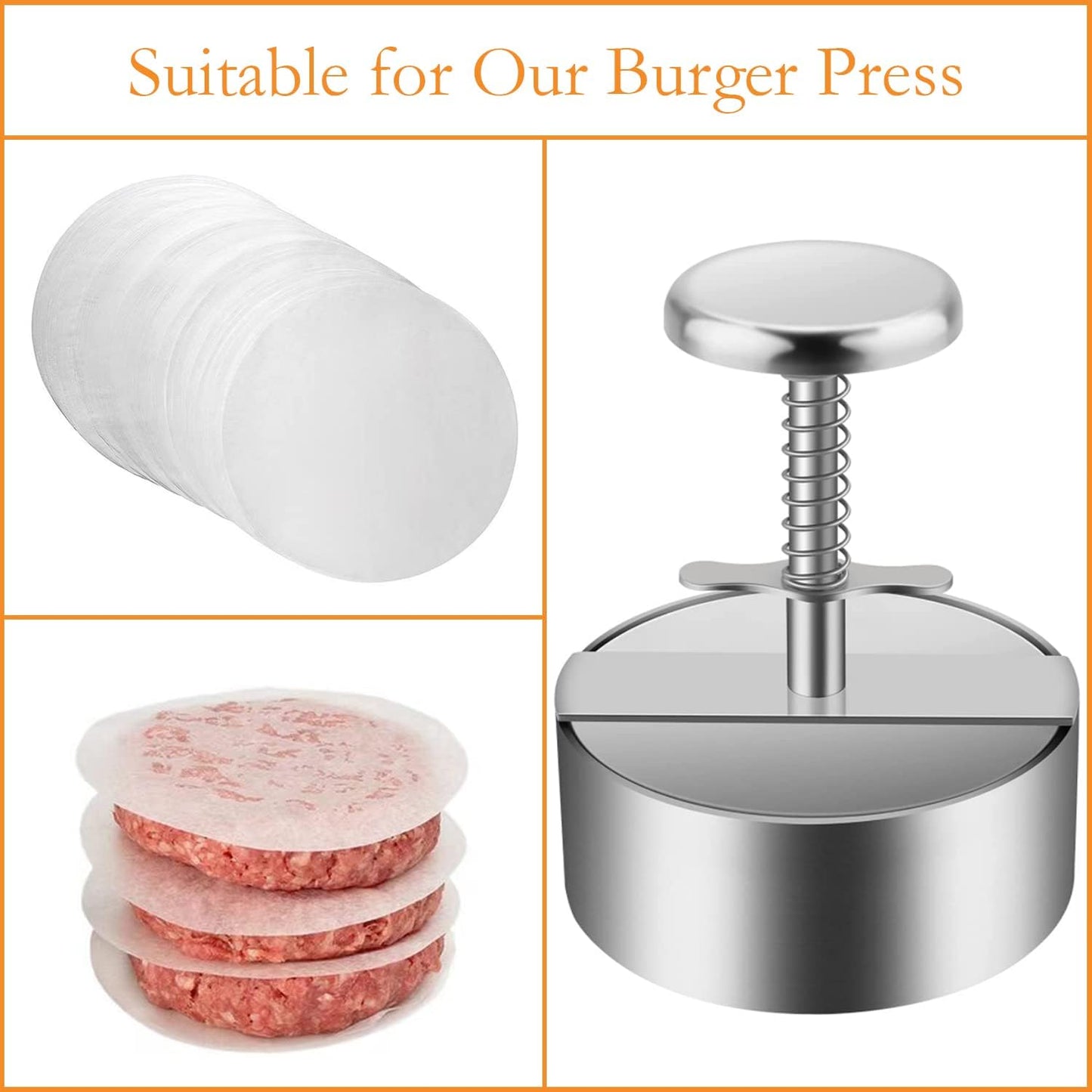 Papel hamburguesa 5pulg 500pzas para prensa
