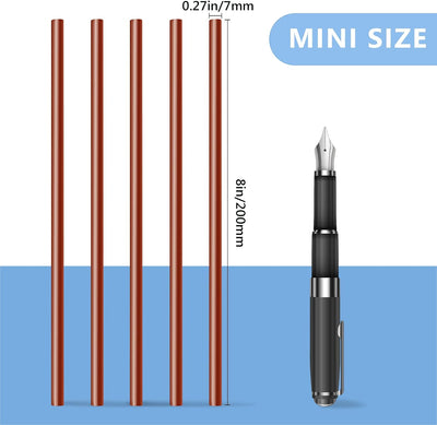 Barras pegamento caliente EVA marrón 24uds 0.27" x8"