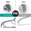 Perchas antiderrap plástico forma S para camisas