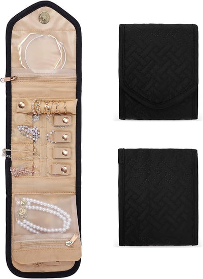 Estuche viaje joyería organizador collares aretes anillos