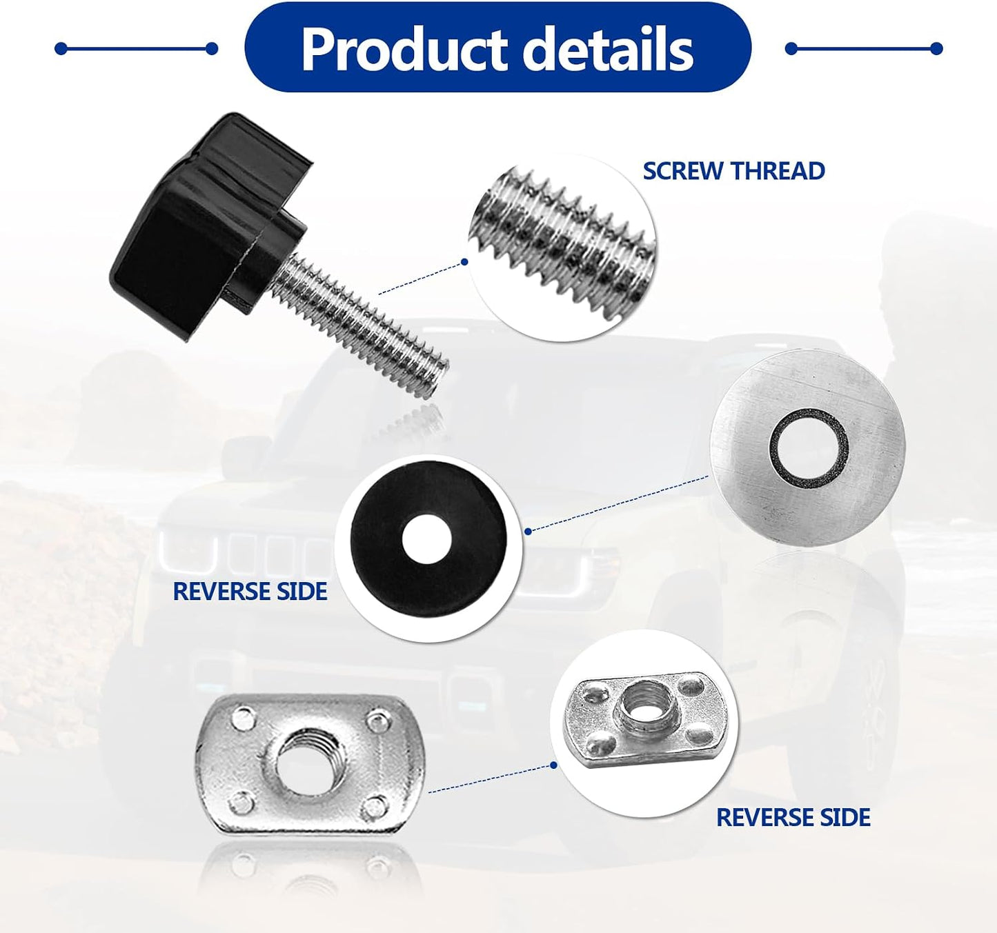 8 S universales para Jeep Wrangler comp JK YJ TJ JKU