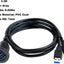 Cable USB 3.0 doble puerto coche 3.3pies