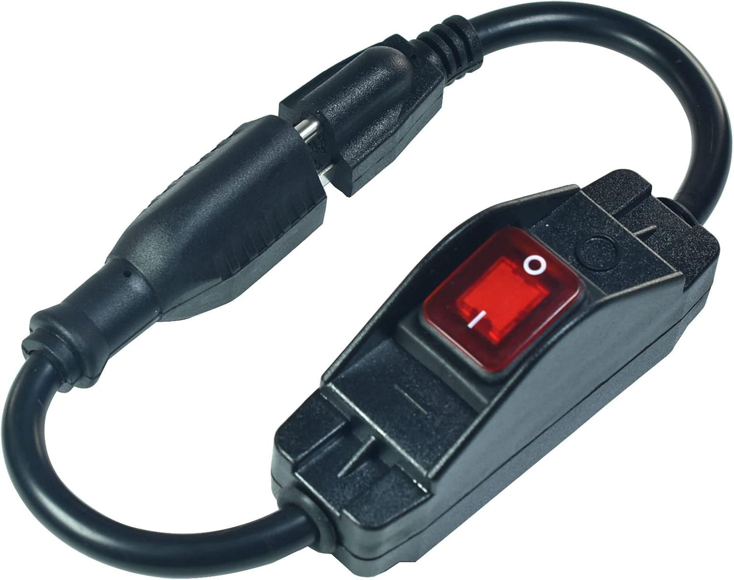 Cable extensión negro 3 puntas con interruptor impermeable
