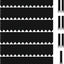 Borde jardín flexible 40" x8" set 6 con 7 clips