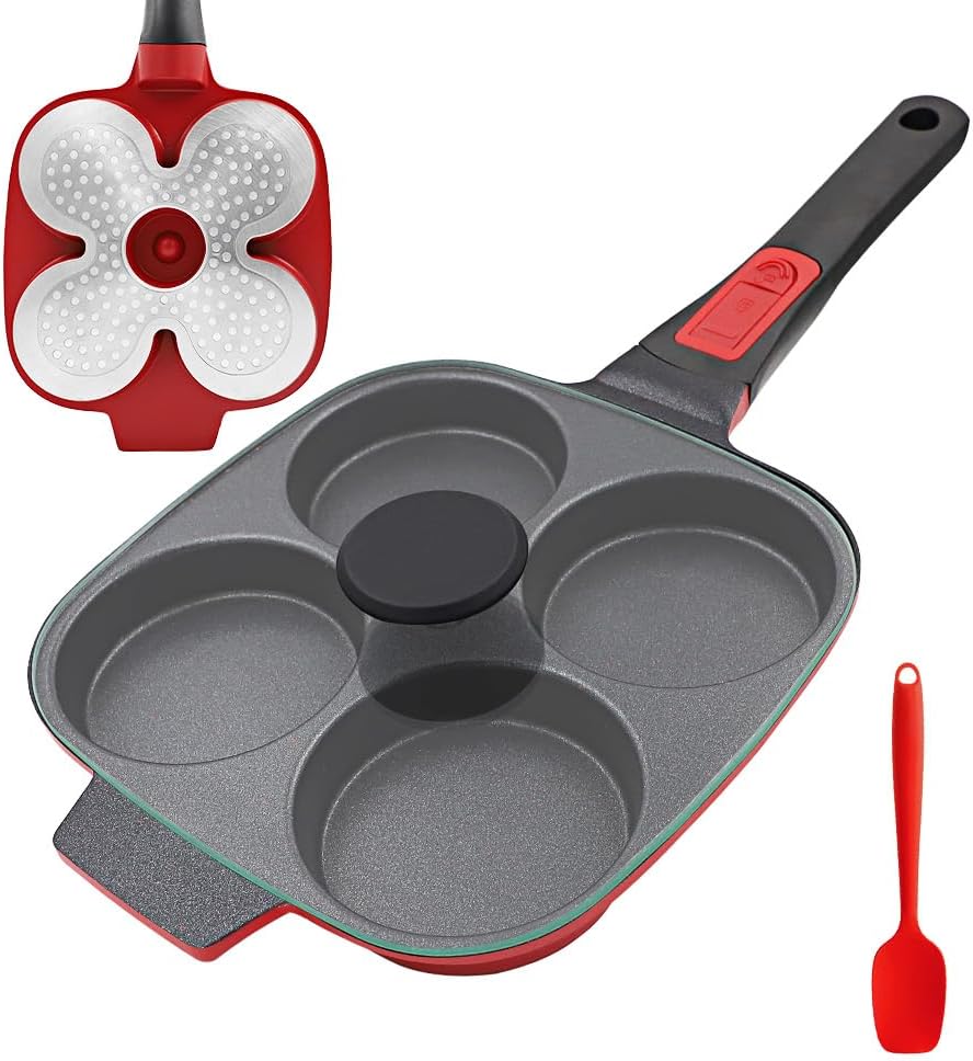 Sartén antiadherente 4 tazas con tapa mango desmontable