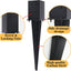 4 Estacas Anclaje Poste 4x4pulg Metal 22pulg Base Terraza