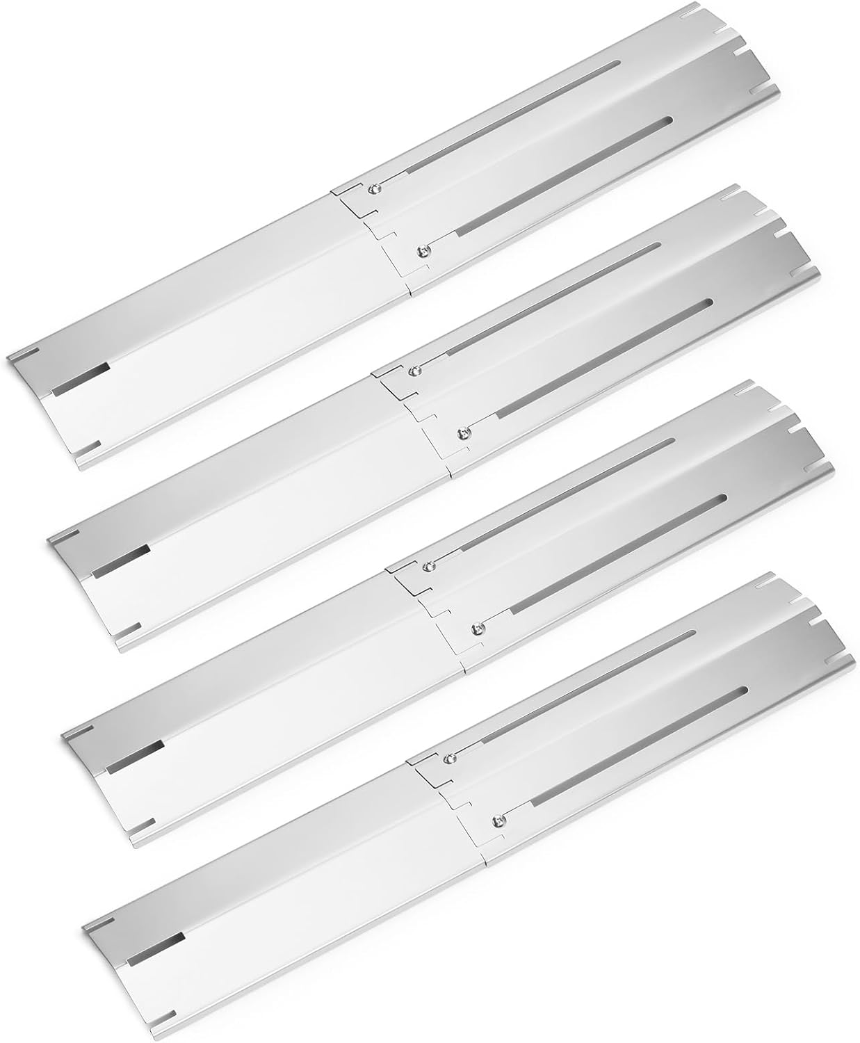 Tiendas calor ajustables acero inox para parrilla pack 4