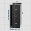Nicho ducha 12x30pulg acero inox 3 capas
