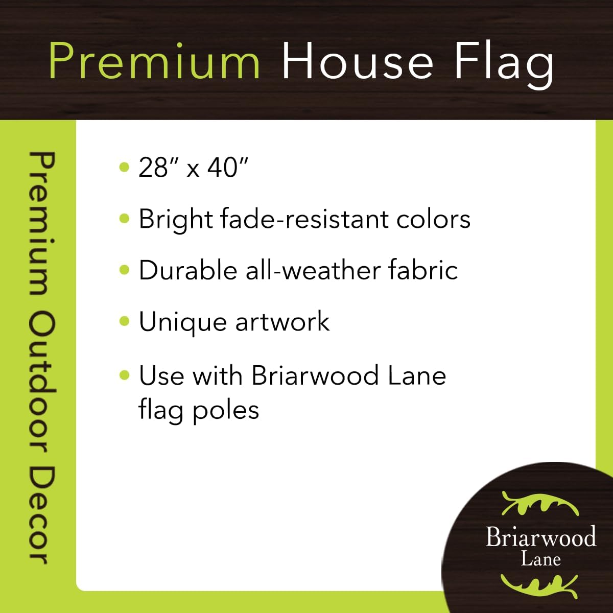 Bandera floral para casa otoño