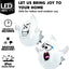 2 Pzas Fantasma Inflable Halloween con LED para Ventana