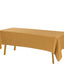 Mantel rectangular poliéster 60x102pulg color dorado