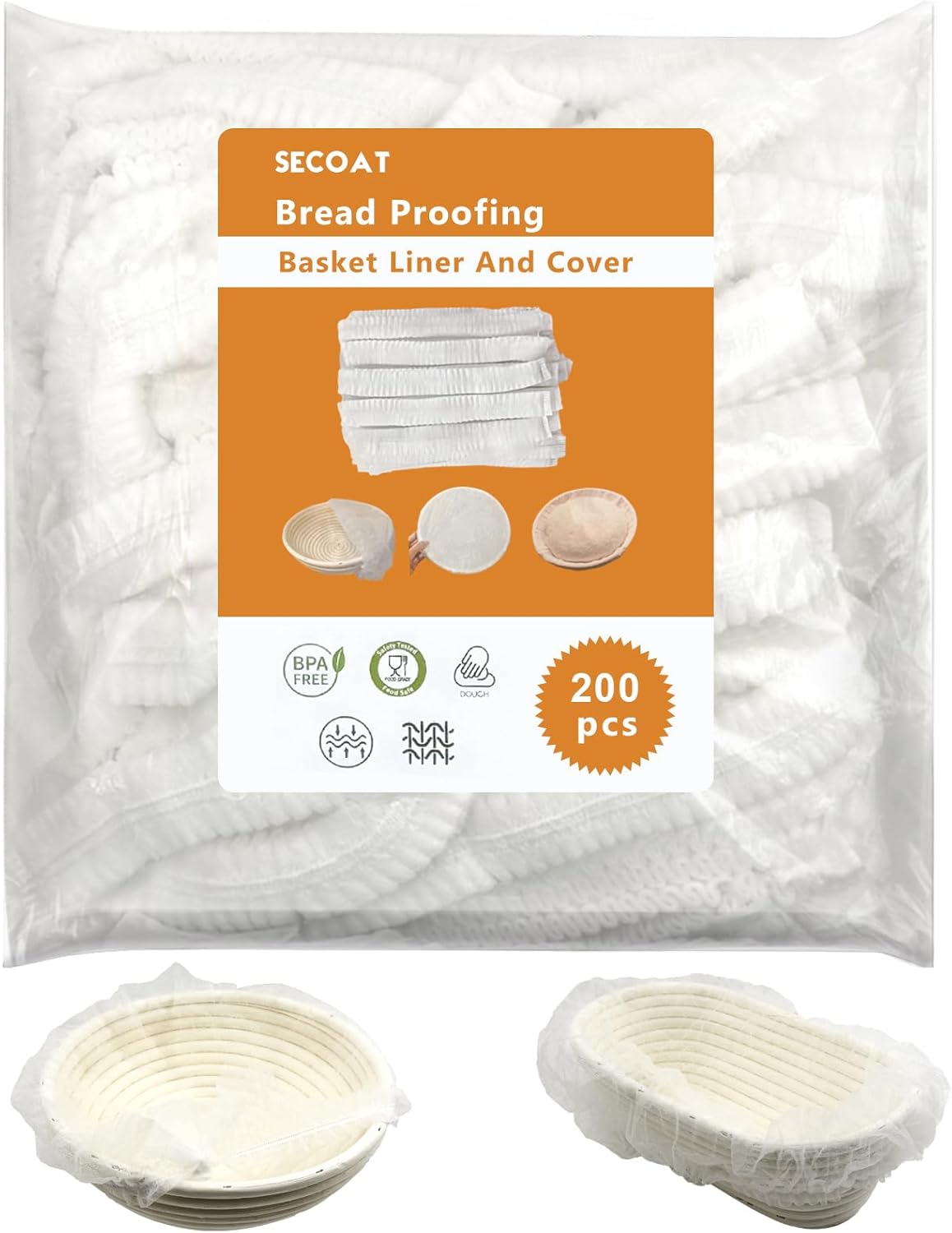 Paquete 200 forros pan 21pulg antiadherente sin BPA