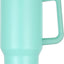 Vaso acero inox 40oz con asa pajita tapa reutilizable térmico