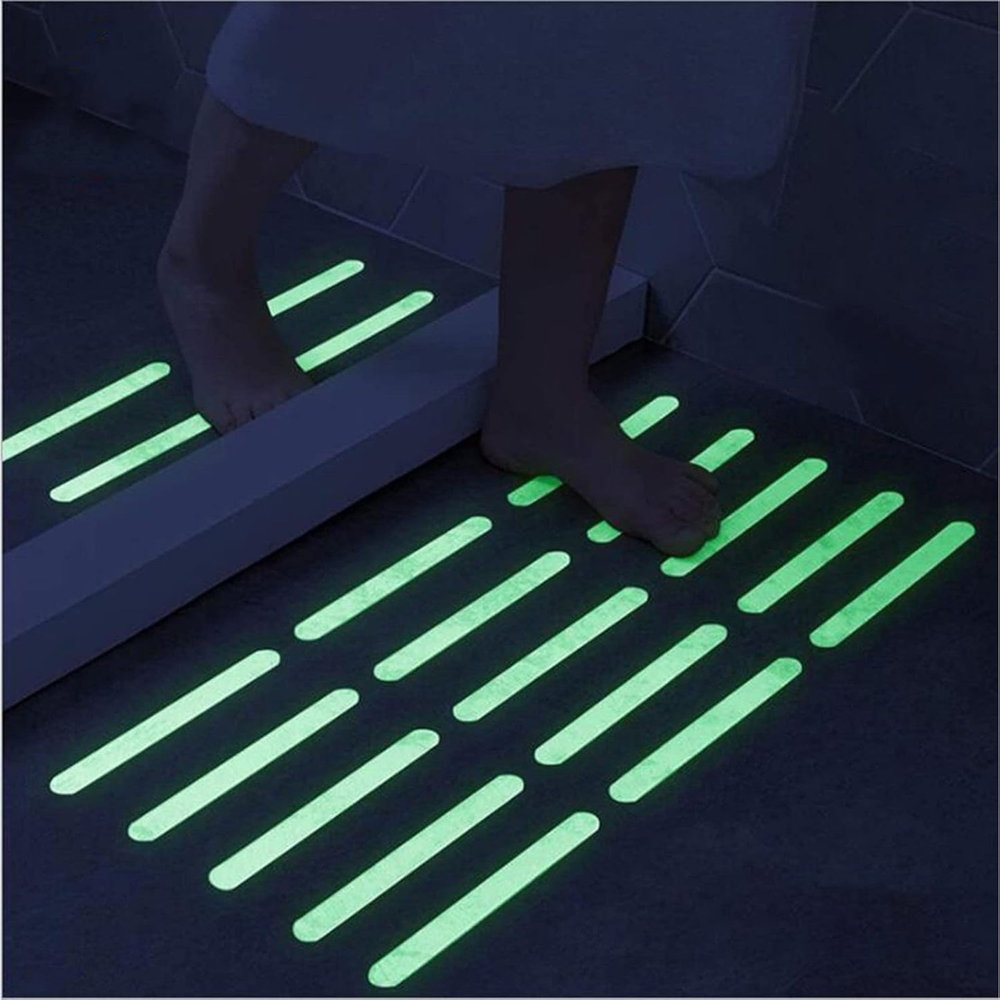 Cintas luminosas fotoluminiscentes para escaleras y paredes