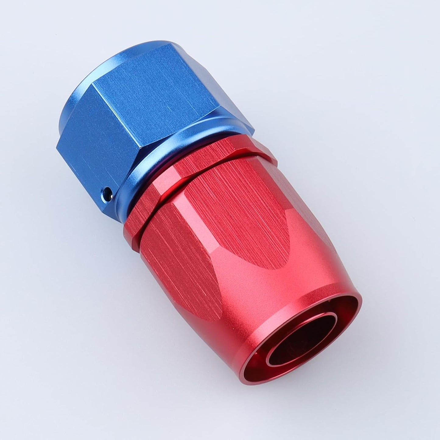 10 Anillos Montaje Manguera Giratoria Recta Aluminio Rojo Azul