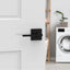 Manija puerta interior negro mate pack 10 con Microban