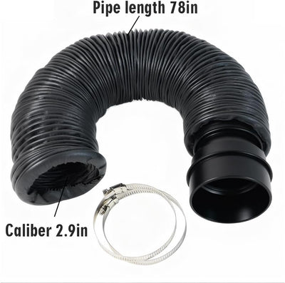 Manguera extractor humos retráctil 78pulg 2.953pulg diámetro