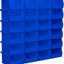 Contenedores plástico apilables 5x4x3pulg azul