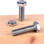 Perno hex 1/2-13 x 2-1/2pulg acero inox 5 pzas