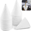 100 Embudos Papel Aceite Motor 6oz Cono Pequeño Blanco